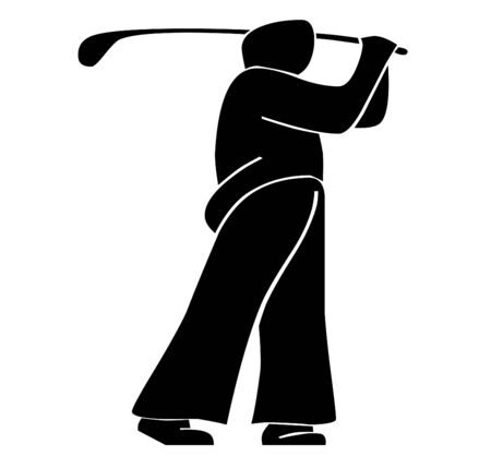 golfer swing の写真素材