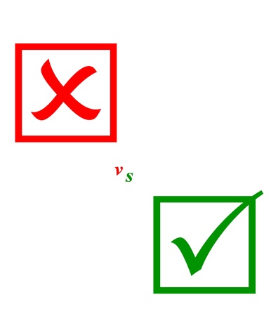 Check mark buttons.の写真素材