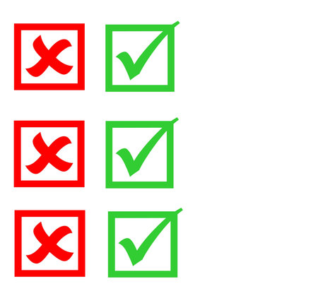 Check mark stickers