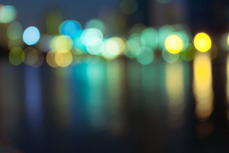 Night lights of the Hong Kong