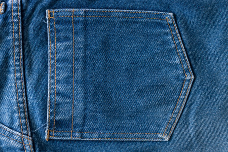 blue Jeans texture Back pocket