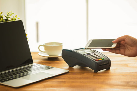 Pay for food by using modern app technology