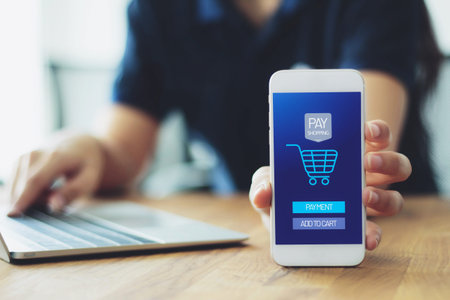 Transactio Payment  technology making online mobile phone payment internet shop  , makes online...