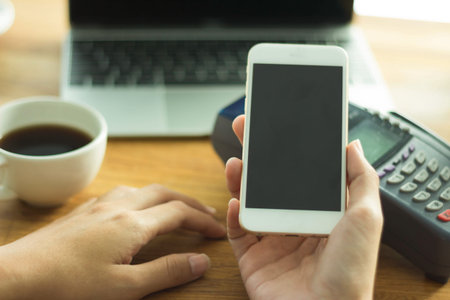 Transactio Payment  technology making online mobile phone payment internet shop  , makes online...