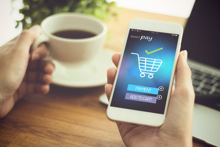 Transactio Payment  technology making online mobile phone payment internet shop  , makes online...