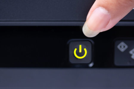Reset button or self-closing button on energy saving and global power reduction Use of electrical...