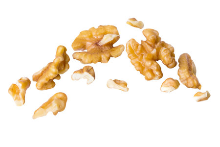 walnut kernal healthy snack food fly on air