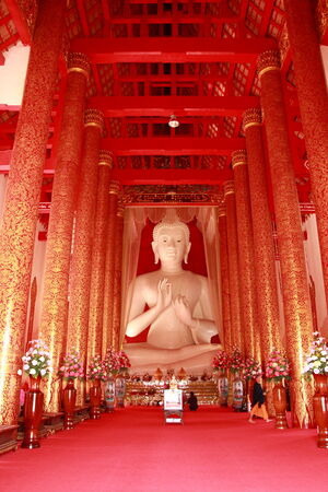budha in temple at  CHANGRAI THAILAND.のeditorial素材