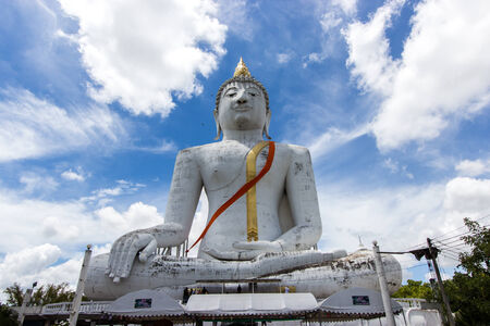 Buddha is in temple Wat Phai Rong Wua at Suphanburi  Thailand .の写真素材