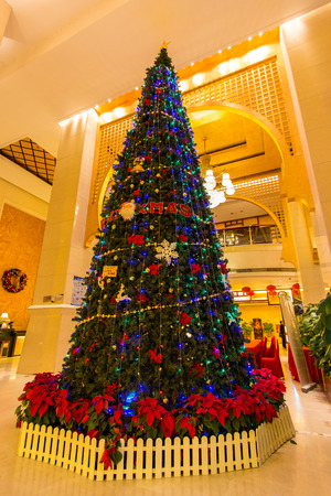 Christmas Tree is CHAINA HOTEL. on merry chrismas and happy new year.のeditorial素材