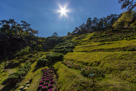 Blue&sky this is landscape at Maehongsong Thailand. call is Huai Nam Dang National Park .の写真素材