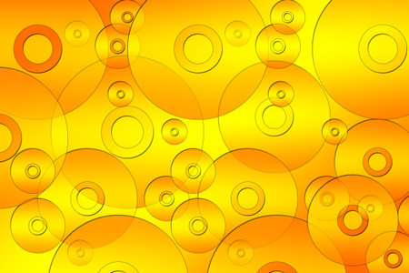 bright background of orange cdの写真素材