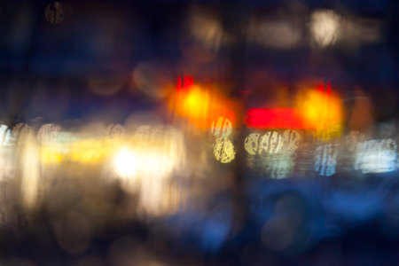 street view in the rain