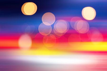 blurred lights abstract color background