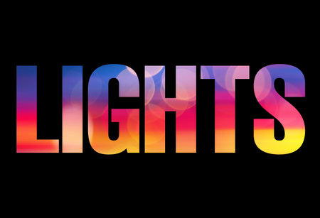 night lights abstract color background