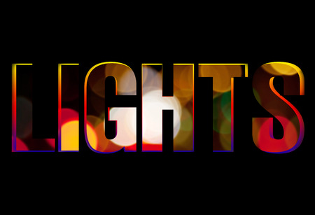 night lights abstract の写真素材