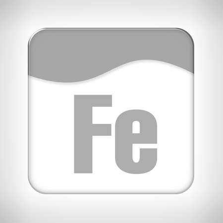 Metal texture icon (button) on neutral background, template for applications (app), web user interfaces, internet sites and business presentations.の写真素材