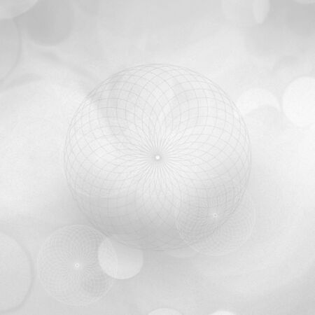 Sacred geometry abstract symbol gray background, designer templateの写真素材