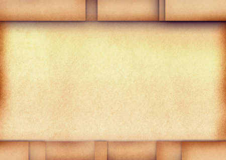 Vintage color blank cardboard texture background, craft elementの写真素材