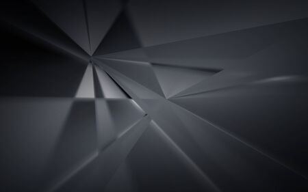 Abstract dark gray polygonal mosaic background, creative design templateの写真素材