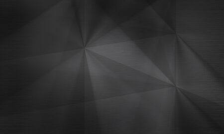 Polygonal dark background, brushed metal texture, neutral gray surfaceの写真素材