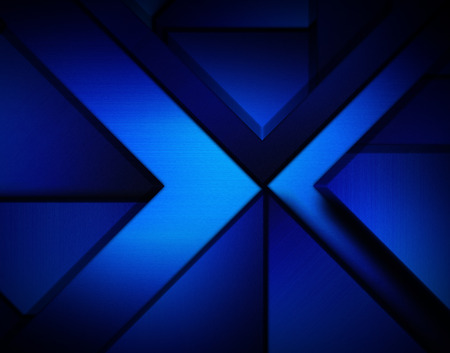 Dark blue background with abstract geometric elements. Raster illustration.の写真素材