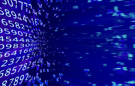 Ordered numbers collapse and disappear. The concept of digital information loss in digital storage....
