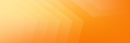 Orange and yellow background for wide banner, design template - digital illustration