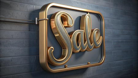 Sale text banner, 3d backgroundの写真素材