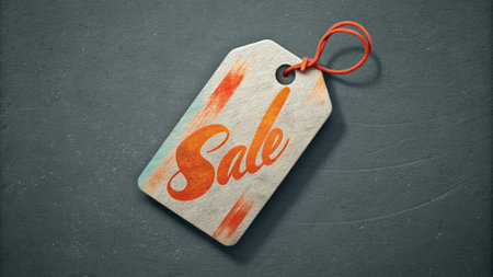 Sale text banner, 3d backgroundの写真素材
