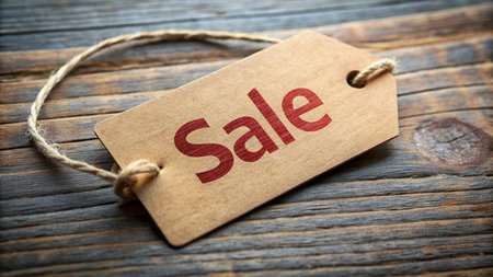 Sale text banner, Sale photo