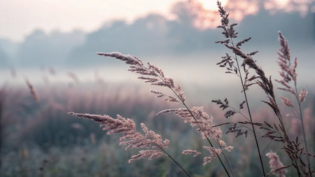 Shades of fall. Aerial photo of autumn forest and matching color paletteの素材