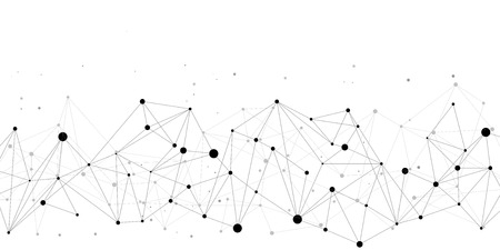 Network Connecting dot polygon background : Concept of Network, Business, technology, Connecting, Molecule, Data, Chemicalのイラスト素材