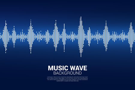 Sound wave Music Equalizer background. music voice audio visual signalのイラスト素材