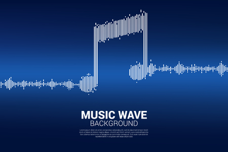 Sound wave Music Equalizer background. music voice audio visual signalのイラスト素材