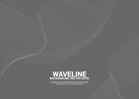 silver and gray color Sound wave line curve on grey background. background for theme elegance and luxury layout artworkのイラスト素材