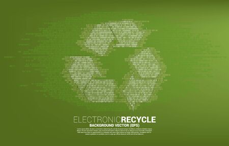 one and zero binary code digit matrix style.のイラスト素材