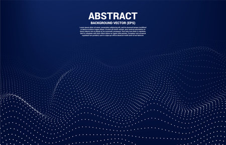 Digital Contour curve line and wave with wireframe . Abstract Background for 3D Futuristic technology conceptのイラスト素材