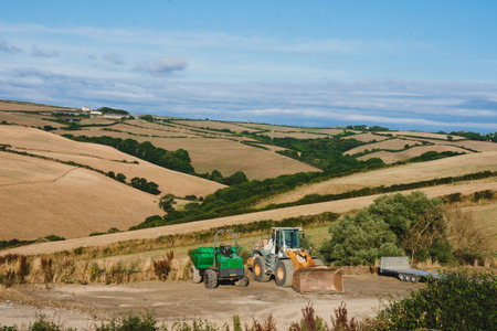 Overview of Port Isaac in Cornwall,  image taken from the main car park