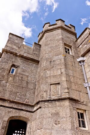 Falmouth, Cornwall, England - July 25, 2018:  Castle was begun in 1540 as part of Henry VIII's defence of the south coast. The original castle consisted of the keep which provided a series of gun platforms to protect Falmouth harbour and lodging for the gのeditorial素材