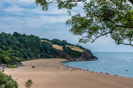 Blackpool Sands beach, South Hams near Dartmouth in Devon, ukの写真素材