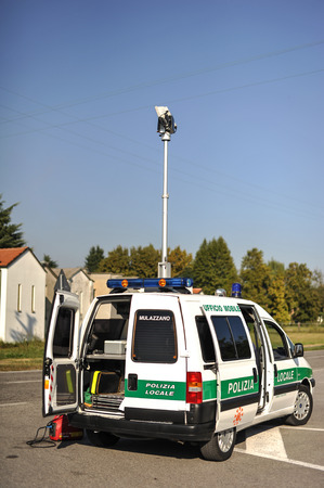 monitoring police Safety Camera のeditorial素材