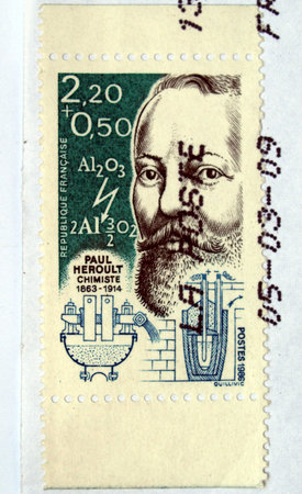 French stamp from France (in European Union)の写真素材