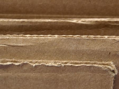 Brown corrugated cardboard sheet useful as a backgroundの写真素材