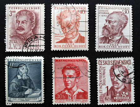 Stamps of the Czech Republicのeditorial素材