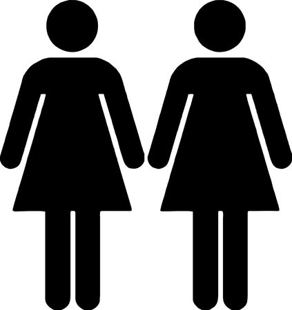 lesbian coupleのイラスト素材