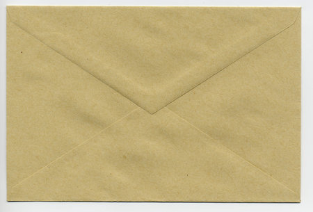 isolated envelope for sending a letter via mailの写真素材