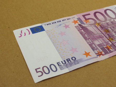 Euro  EUR  banknotes - legal tender of the European Union