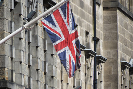 The British national flag of United Kingdom