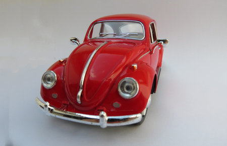 WOLFSBURG, GERMANY - CIRCA APRIL 2015: Miniature Representation of Volkswagen Type-1 aka Classical...